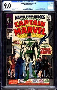 Marvel Super-Heroes #12 (1967) CGC 9.0 -- 1. App. & origin of Captain Marvel - Bild 1 von 3