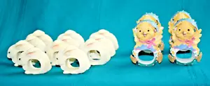 15er Set OSTERN Keramik SERVIETTENRINGE Halter 11 HASEN 4 schlüpfende KÜKEN - Bild 1 von 19