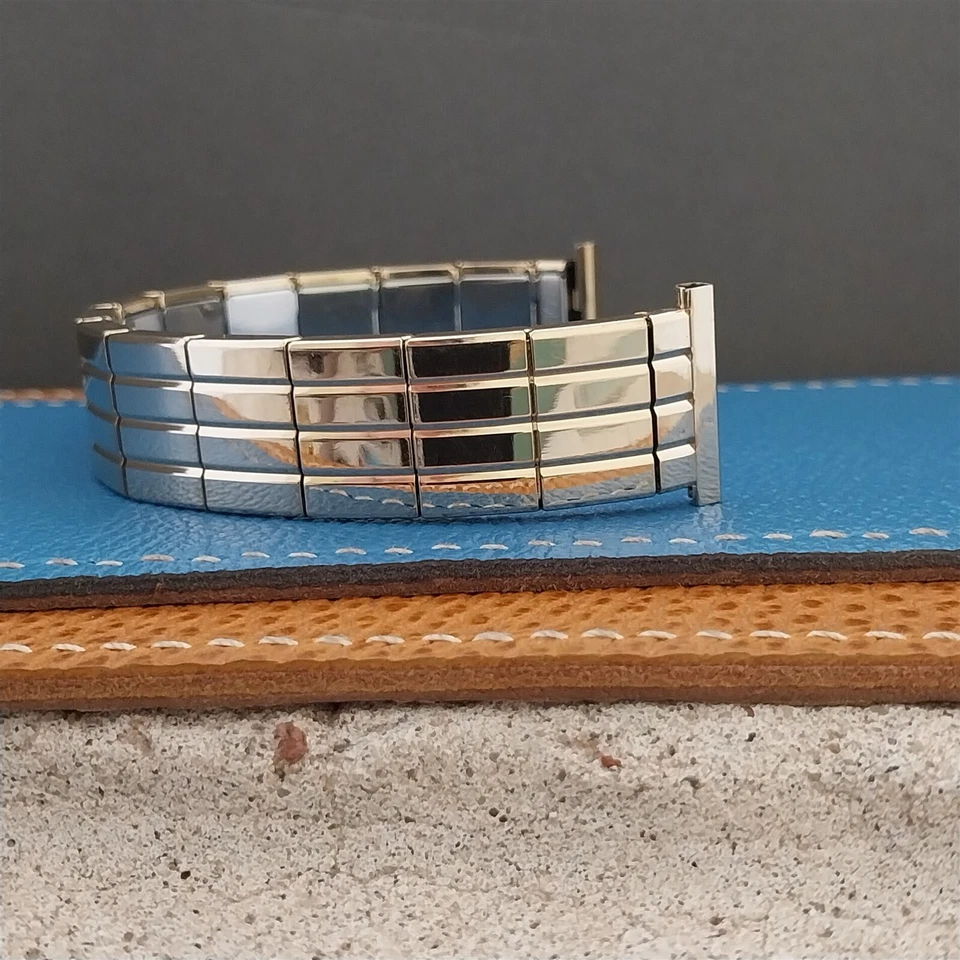 19mm 18mm 16mm 12k Gold-Fill Gemex Mainline Unused 1950s mcm Vintage Watch Band - Image 1 of 4