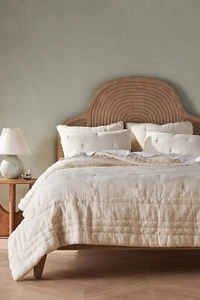 Anthropologie Elysian Cross-Dyed Gauze Quilt Full $288 - Picture 1 of 9