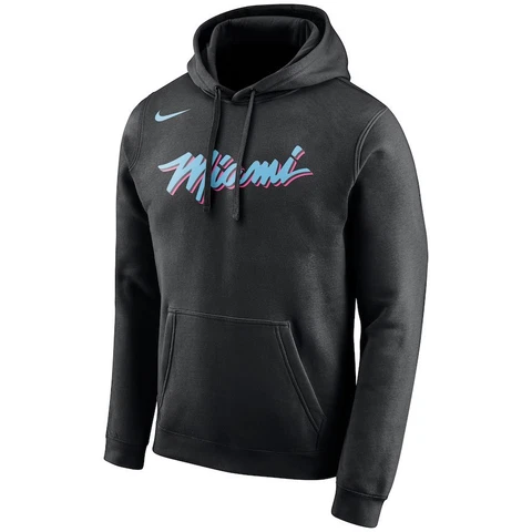 New Miami Heat Nike City Edition Essential Logo Pullover Hoodie Men's NBA Vice Cover