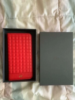 iphone 6plus genuine leather red wallet case. New with box - Image 1 of 3
