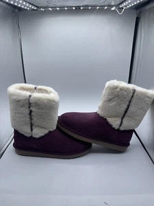 Koolaburra by UGG Women's Aubrei Short Fashion Boot - Plum - Size 5 - Picture 1 of 9