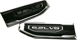 pair 6.2L V8 Fender Vent Emblem Fit 2019-2024 Driver Side 85160715 Chrome - Bild 1 von 4