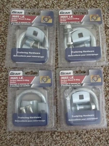 *4* SURFACE MOUNT D-RING ANCHORS TRAILERING HARDWARE BY GEAR 3665 LB. FREE SHIP - Picture 1 of 6