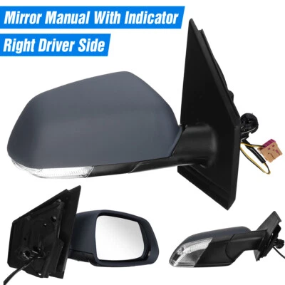 ESPEJO RETROVISOR PUERTA LATERAL DERECHO MANUAL CON INDICADOR PARA POLO 2005-2009 Foto 1 de 4