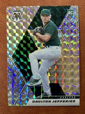 2021 Mosaic Baseball Daulton Jefferies Silver Mosaic Prizm Rookie #279 A's - Image 1 of 2