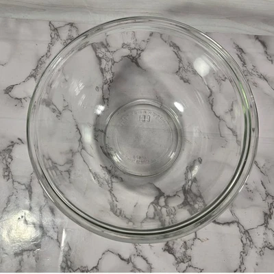 Vintage Anchor Hocking Clear Glass Mixing Bowl Kitchenware - Image 1 of 4