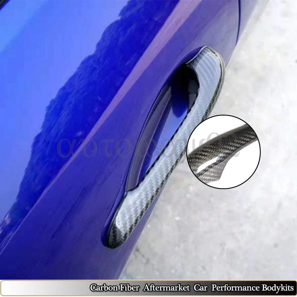 Carbon Fiber Door Handle Cover TrimFor Maserati GranTurismo GT GTS MC 2008-2019 - Image 1 of 4