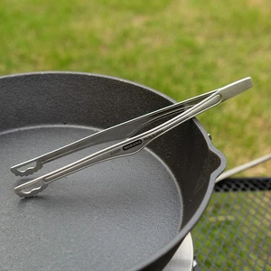 BBQ Clamp Bbq Food Tongs Stainless Steel Clamps Kitchen Picnic Cooking - Picture 1 of 9