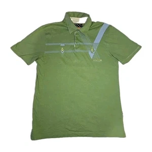 Volcom Surf Shirt Mens L Green Polo Vtg 90’s Skater Golf Hawaii California Top - Picture 1 of 11