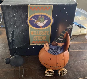 Williraye Studio Pumpkin Buggy 2005 Coyne's & Co WW 6050 Halloween Fall Folk Art - Picture 1 of 9