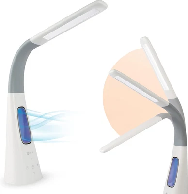 Lámpara LED Cool Breeze con ventilador sin aspas - 3 opciones de velocidad y 5 ajustes de brillo Foto 1 de 4