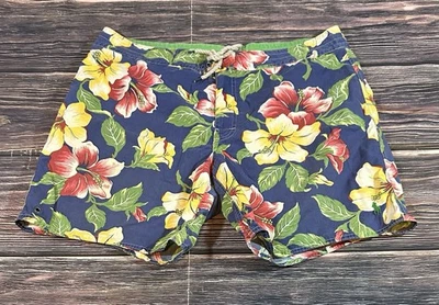 Polo Ralph Lauren Swim Trunks Mens Size 38 Floral Lined Hibiscus Shorts - Image 1 of 4