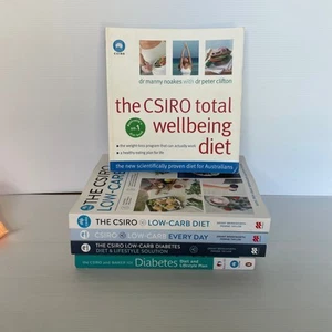 The CSIRO Low-Carb Diet Diabetes Diet Book Bundle x 5 Lifestyle Plan Solution - Picture 1 of 8