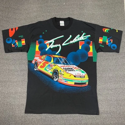 Camiseta De Colección Terry Labonte NASCAR Kelloggs Racing Para Hombres XL Negra Coche Inventario Muerto Foto 1 de 4
