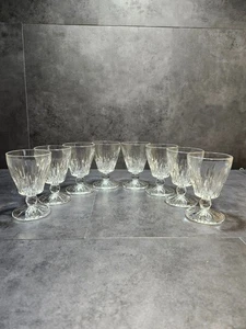 Vintage Starlite by Hazel Atlas Water Wine Beverage Glasses - Picture 1 of 10