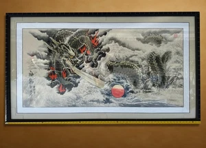 “Dragon Above the Sea of Clouds” – Original Chinese Ink Painting – Hand-Painted - Picture 1 of 4