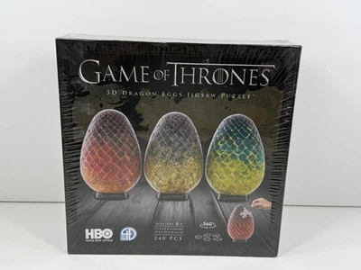 Game of Thrones 3D Dragon Eggs Jigsaw Puzzle (240 Pieces) Sealed - Image 1 of 4
