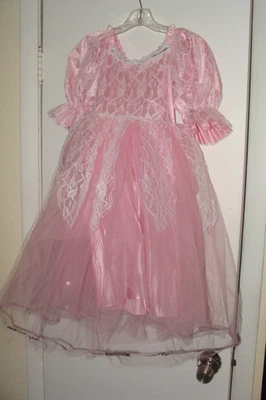 Med pink Girls Mesh Tutu Dress Princess Wedding Birthday Bridesmaid Ball dress - Image 1 of 4