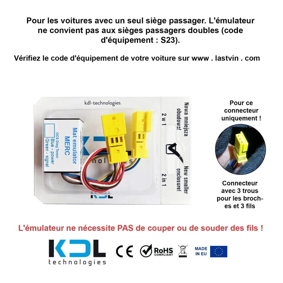 Siège Tapis Testeur Émulateur diagnostic pour Mercedes-Benz Vito Viano W639 - Photo 1/2