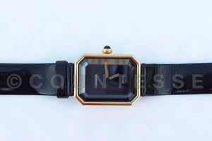 AUTHENTISCHE CHANEL VINTAGE GOLD UHR EINGESTELLT SWISS  - Bild 1 von 1