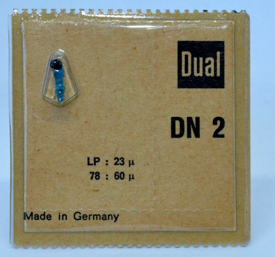 NEW OLD STOCK GENUINE DUAL DN 2 NEEDLE/STYLUS FACTORY SEALED MADE IN GERMANY - Image 1 of 1