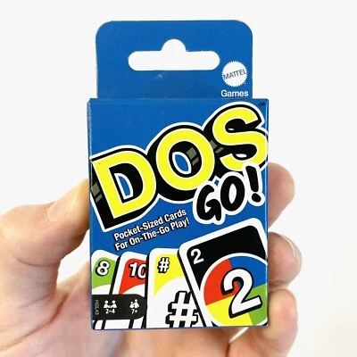 DOS GO! CARD GAME small box travel mini stocking stuffer gift classic Uno NEW - Image 1 of 2