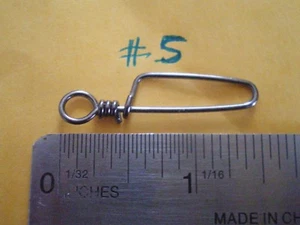 250 PCS. BLACK NICKEL COASTLOCK SNAP #5, 140 LBS TEST, 1-1/2" X 5/16" - Picture 1 of 3