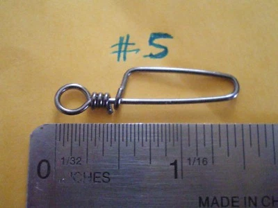 250 PCS. BLACK NICKEL COASTLOCK SNAP #5, 140 LBS TEST, 1-1/2" X 5/16" - Image 1 of 3