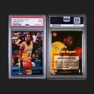 1996 Stadium Club Basketball ROOKIES 1 Kobe Bryant ROOKIE #R12 PSA 9 LAKERS HOF - Picture 1 of 3