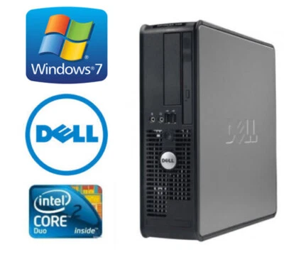 Dell Windows 7 Professional 32-bit SFF Desktop RS-232 Serial and Parallel Port - Image 1 of 2