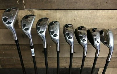 USED RH Mens Powerbilt EX 550 Hybrid Iron Set 4-SW Senior Flex Graphite 10-9WDR - Image 1 of 4