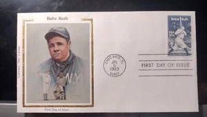 Beautiful Babe Ruth 1983 Vintage Envelope First Day Of Issue Stamp. 2 Babe RUTHS - Picture 1 of 1