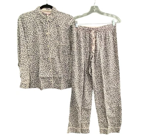 VICTORIA'S SECRET 2 Piece Pajama Set Top & Pants Sz S Pink Gray Loungewear 14-12 - Picture 1 of 13