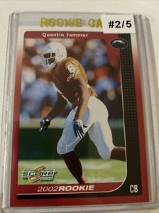 2002 Score National Promo #2/5 Quentin Jammer #318 Rookie - Bild 1 von 2