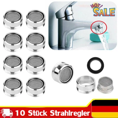 MARKENLOS 10x Perlator Strahlregler M24 Wasserhahn Einsatz Mischdüse Luftsprudler Filter