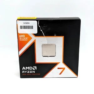 AMD Ryzen 7 9800X3D 4.7 GHz 8-Core 16-Thread Processor Socket AM5 CPU - Picture 1 of 6