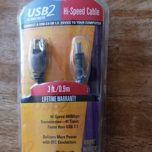USB2 Hi Speed Cable Belkin 3 Foot - Picture 1 of 8