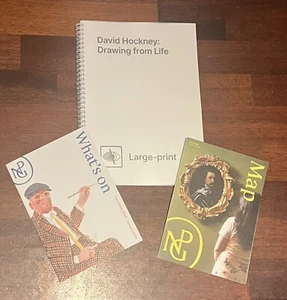 David Hockney Drawing From Life Exhibition London - Flyer, Map, Guide - Picture 1 of 4