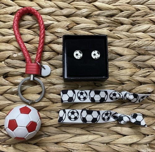 COACH Ciondolo portachiavi pallone calcio ciondolo giocatore scuola superiore allenatore regalo calcio orecchini