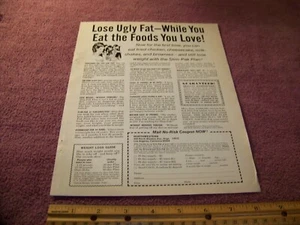 Slim-Pak Original Print Ad from Magazine Vintage 1970 - Picture 1 of 2