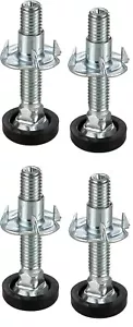 4x Verstellschraube M8 Regulierschraube mit Einschlagmutter Sockel-Versteller - Bild 1 von 22