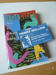 Kunst zum Ersticken von Herzen & Pxssing im Genpool Buch & Gigticket Henry Rollins - Bild 1 von 5