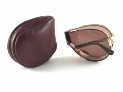 VINTAGE PORSCHE DESIGN FOLDABLE 5629 40 GOLD FRAME ROSE LENS 1980S LARGE AUSTRIA - Image 1 of 4