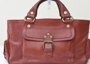 Auth CELINE Boogie Leather Hand Bag / Red - Picture 1 of 7