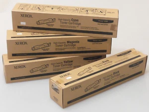 PRL) CARTUCCE STAMPANTE TONER CARTRIDGE XEROX PHASER 6350 PRINTER CMY + BLACK - Afbeelding 1 van 1