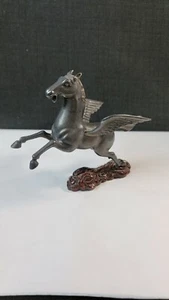 Chinese Export Silver Pegasus Winged Horse Statue - Picture 1 of 10