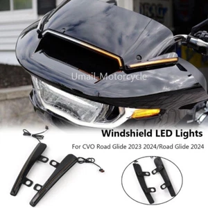 For Harley CVO Road Glide FLTRXSTSE ST 2024 Turn Signal LED Windshield Lights - Bild 1 von 9