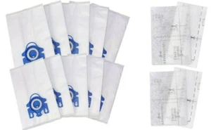 10 Replacement GN Bags Fit Miele GN Canister 10 Bags & 4 Filters Classic C1 C3 - Picture 1 of 2